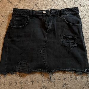 Pacsun Black Denim Mini Skirt